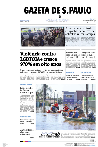 Gazeta de S. Paulo - Edição de 15 de Maio de 2024