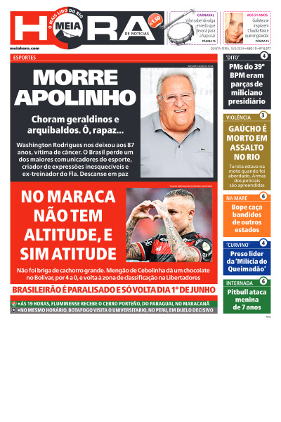 MEIA HORA - Edição de 16 de Maio de 2024