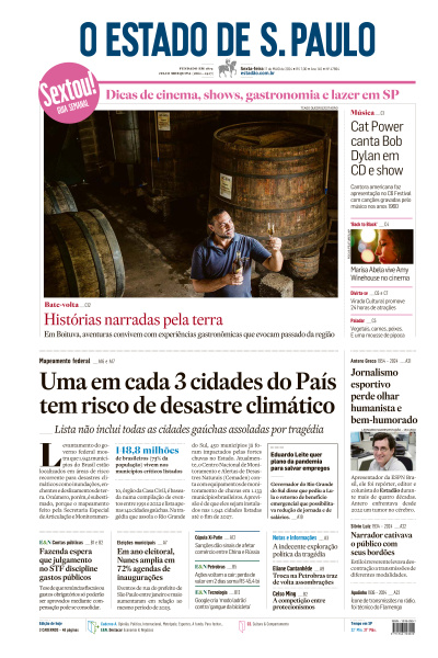 Estadão - Edição de 17 de Maio de 2024