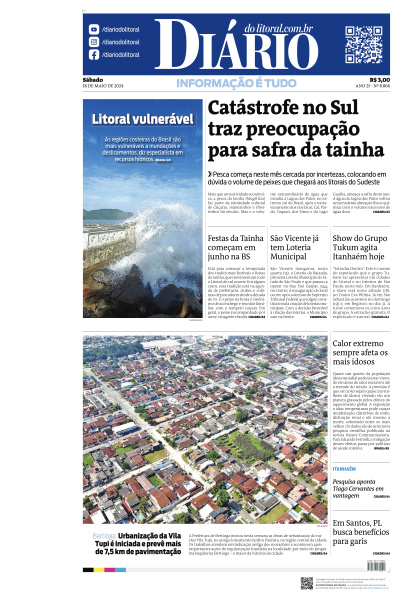 Diário do Litoral - Edição de 18 de Maio de 2024