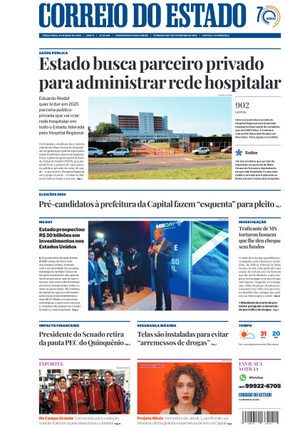 Correio do Estado - Edição de 21 de Maio de 2024