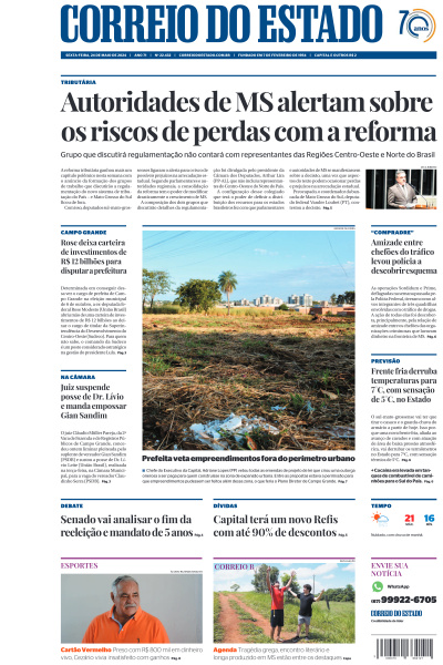 Correio do Estado - Edição de 24 de Maio de 2024