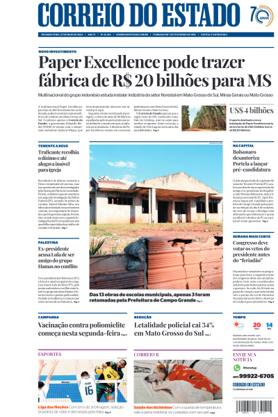Correio do Estado - Edição de 27 de Maio de 2024