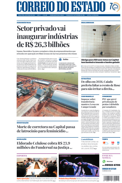 Correio do Estado - Edição de 28 de Maio de 2024