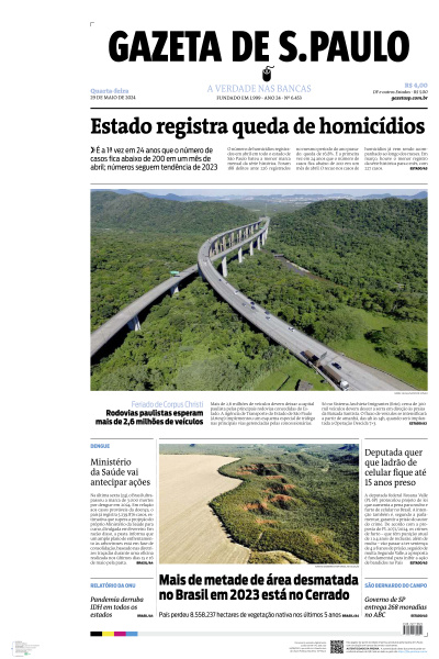 Gazeta de S. Paulo - Edição de 29 de Maio de 2024