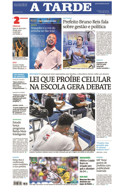 A TARDE - Edição de 06 de Junho de 2024