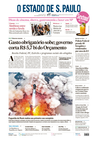 Estadão - Edição de 07 de Junho de 2024