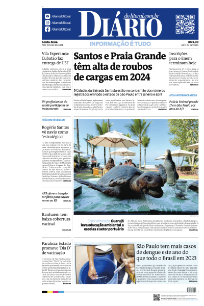 Diário do Litoral - Edição de 07 de Junho de 2024