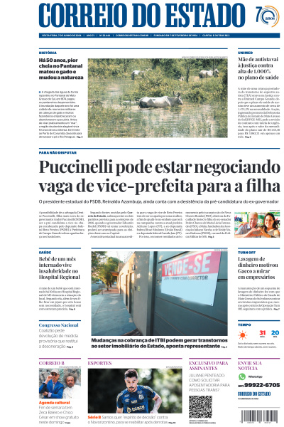 Correio do Estado - Edição de 07 de Junho de 2024