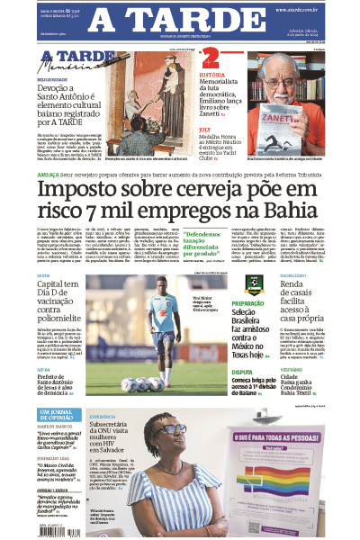 A TARDE - Edição de 08 de Junho de 2024