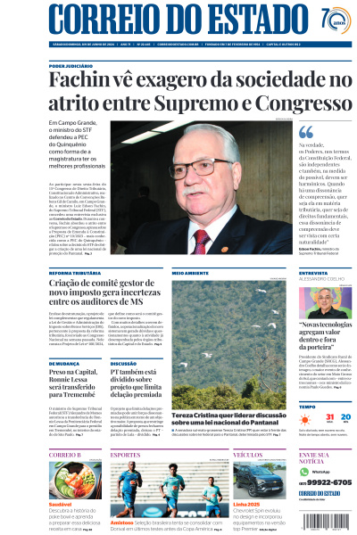 Correio do Estado - Edição de 08 de Junho de 2024