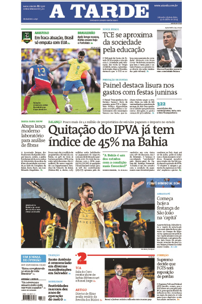 A TARDE - Edição de 13 de Junho de 2024