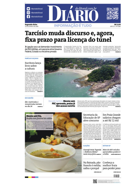 Diário do Litoral – Edição de 17 de Junho de 2024 