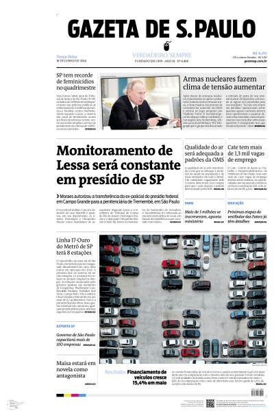 Gazeta de S. Paulo - Edição de 18 de Junho de 2024