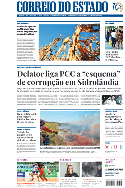 Correio do Estado - Edição de 18 de Junho de 2024