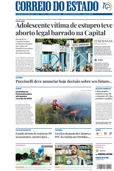 Correio do Estado - Edição de 20 de Junho de 2024
