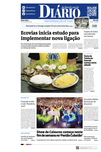 Diário do Litoral - Edição de 21 de Junho de 2024