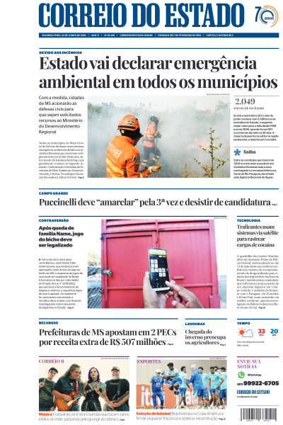 Correio do Estado - Edição de 24 de Junho de 2024
