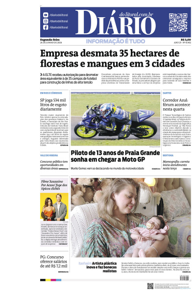 Diário do Litoral – Edição de 24 de Junho de 2024