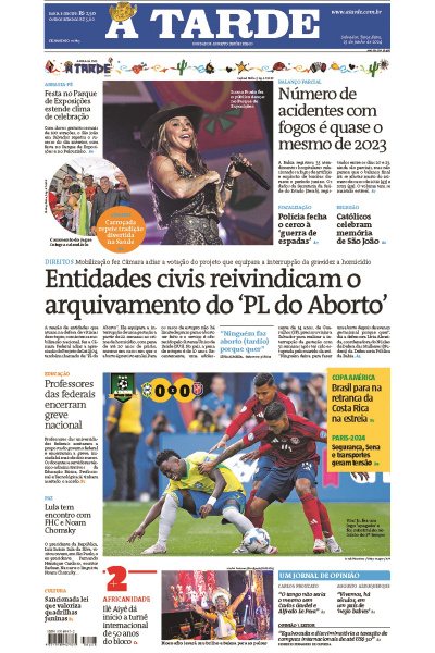 A TARDE - Edição de 25 de Junho de 2024