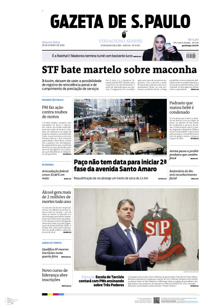 Gazeta de S. Paulo - Edição de 26 de Junho de 2024
