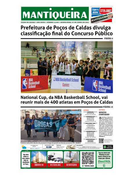 Mantiqueira - Edição de 27 de Junho de 2024