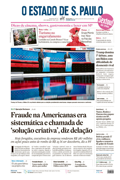 Estadão - Edição de 28 de Junho de 2024