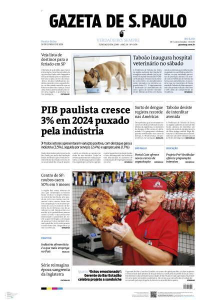Gazeta de S. Paulo - Edição de 28 de Junho de 2024