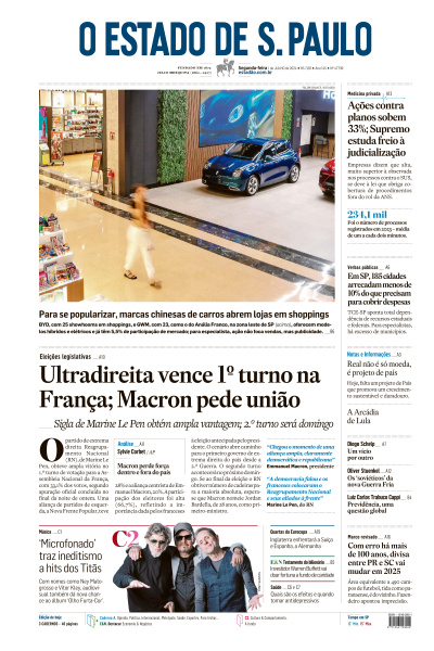 Estadão - Edição de 01 de Julho de 2024