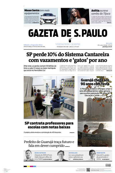 Gazeta de S. Paulo - Edição de 01 de Julho de 2024