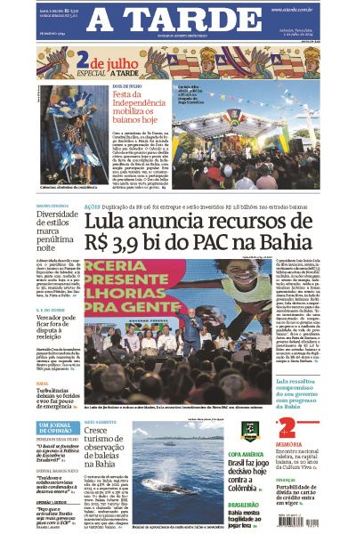 A TARDE - Edição de 02 de Julho de 2024