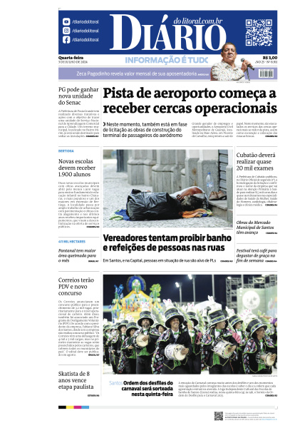 Diário do Litoral - Edição de 03 de Julho de 2024