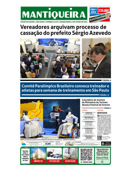 Mantiqueira - Edição de 03 de Julho de 2024