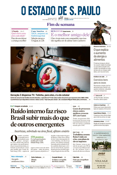 Estadão - Edição de 06 de Julho de 2024