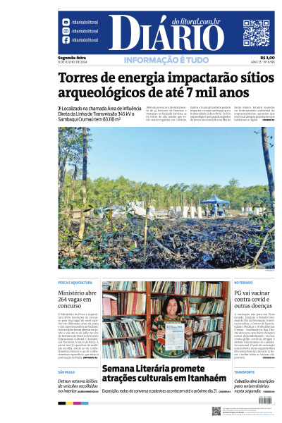 Diário do Litoral - Edição de 08 de Julho de 2024