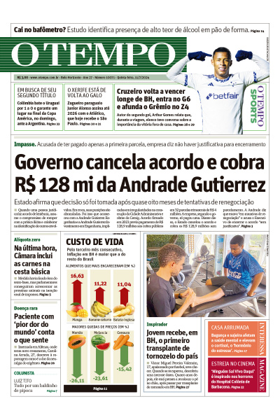 O TEMPO - Edição de 11 de Julho de 2024