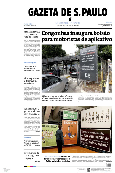 Gazeta de S. Paulo - Edição de 12 de Julho de 2024