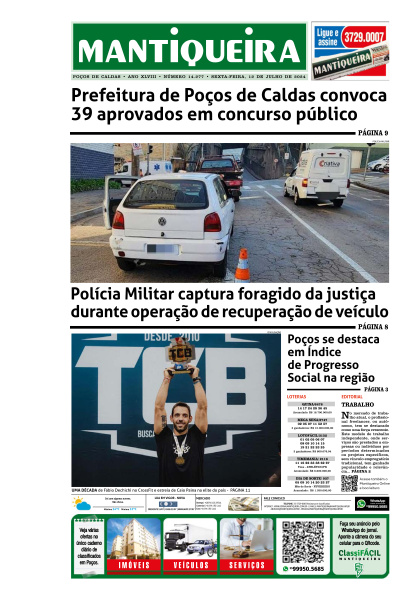 Mantiqueira - Edição de 12 de Julho de 2024