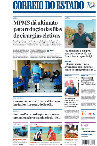 Correio do Estado - Edição de 13 de Julho de 2024