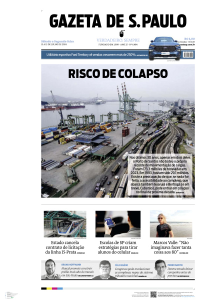 Gazeta de S. Paulo - Edição de 14 de Julho de 2024