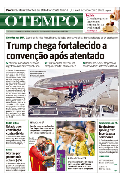 O TEMPO - Edição de 15 de Julho de 2024