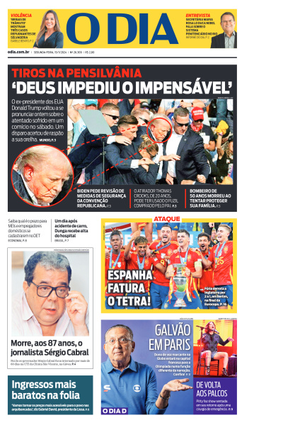 O DIA - Edição de 15 de Julho de 2024
