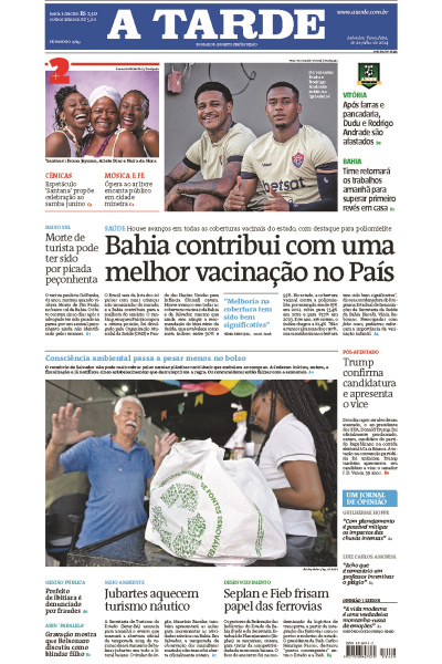 A TARDE - Edição de 16 de Julho de 2024