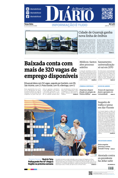 Diário do Litoral - Edição de 16 de Julho de 2024
