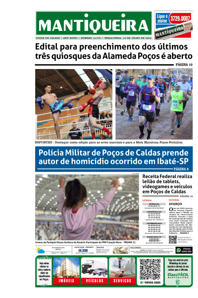 Mantiqueira - Edição de 16 de Julho de 2024