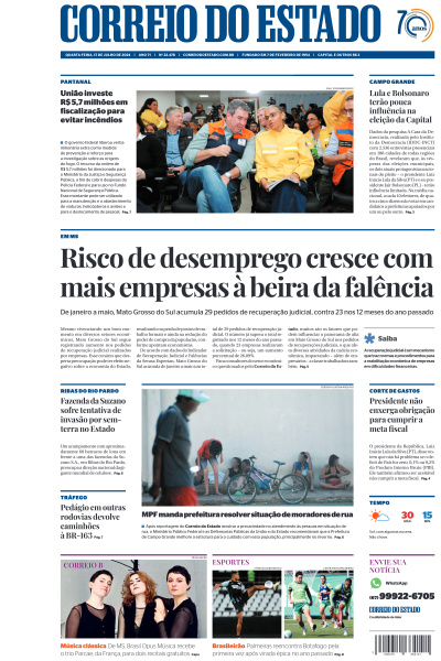 Correio do Estado - Edição de 17 de Julho de 2024