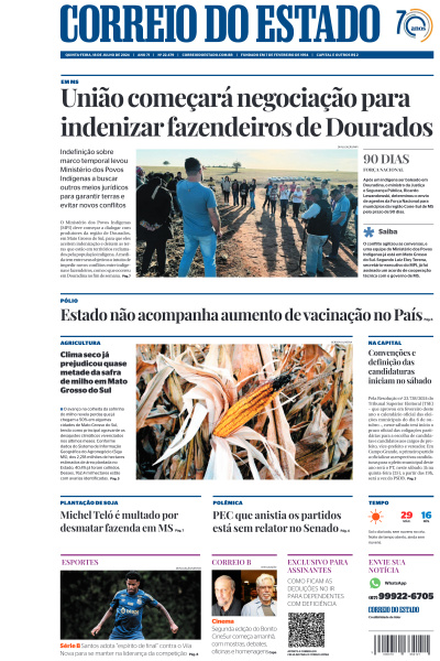 Correio do Estado - Edição de 18 de Julho de 2024