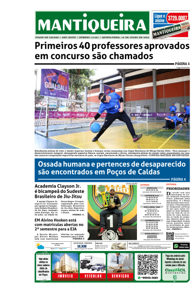 Mantiqueira - Edição de 18 de Julho de 2024