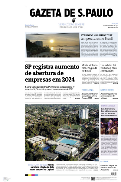 Gazeta de S. Paulo - Edição de 19 de Julho de 2024