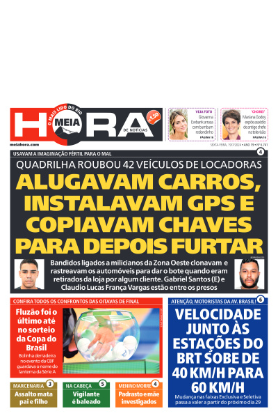 MEIA HORA - Edição de 19 de Julho de 2024